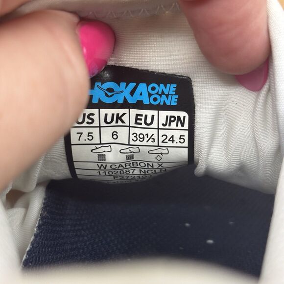 Hoka One One Carbon X Nimbus Cloud Lantana Women’s Size 7.5 Sneakers - Picture 8 of 9